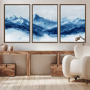 Blue Mountains Wall Art – Framed Snowy Range Canvas Artwork, by MyGreatCanvas | Canvas Wall Art Prints | Photo Prints & Wall Decor