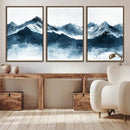 Snowy Peaks Wall Art – Framed Misty Mountain Canvas Artwork by MyGreatCanvas | Canvas Wall Art Prints | Photo Prints & Wall Decor