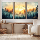 Abstract Forest Wall Art Print- Serene Nature Canvas Print by MyGreatCanvas | Canvas Wall Art Prints | Photo Prints & Wall Decor
