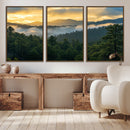 Mountain Sunrise Wall Art – Framed Pine Forest Canvas by MyGreatCanvas | Canvas Wall Art Prints | Photo Prints & Wall Decor