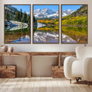Maroon Bells Wall Art – Framed Snowy Mountain Canvas by MyGreatCanvas | Canvas Wall Art Prints | Photo Prints & Wall Decor