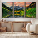 Wall Art Canvas Print – Sunset Glow Mountain Canvas, Peaks by MyGreatCanvas | Canvas Wall Art Prints | Photo Prints & Wall Decor