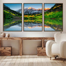 Majestic Snow-Capped Peaks Wall Art Canvas Print, Vibrant by MyGreatCanvas | Canvas Wall Art Prints | Photo Prints & Wall Decor