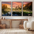 Yosemite Valley Wall Art Canvas Print – El Capitan Sunset