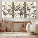 Running Horses Wall Art Canvas Print – Framed Galloping Herd
