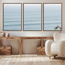 Ocean Waves Wall Art Canvas Print – Framed Solo Surfer Wave