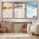 Beach Wall Art Canvas Print – Framed Coastal Seascape Summer