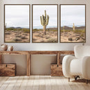 Saguaro Cactus Wall Art Canvas Print – Framed Desert