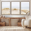 Beach Dunes Wall Art Canvas Print – Framed Serene Coastal
