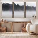 Surfer Fog Wall Art Canvas Print – Framed Foggy Beach Scene by MyGreatCanvas | Canvas Wall Art Prints | Photo Prints & Wall Decor