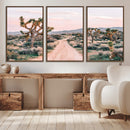 Joshua Tree Wall Art Canvas Print – Framed Desert Road Scene by MyGreatCanvas | Canvas Wall Art Prints | Photo Prints & Wall Decor