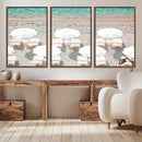 Calm Beach Wall Art – Framed Turquoise Water Canvas Artwork, by MyGreatCanvas | Canvas Wall Art Prints | Photo Prints & Wall Decor
