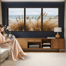 Beach Grass Wall Art Canvas Print – Framed Coastal Dunes Art by MyGreatCanvas | Canvas Wall Art Prints | Photo Prints & Wall Decor