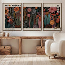 Modern Japanese Wall Art Canvas Print – Framed Abstract