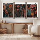 Modern Japanese Wall Art Canvas Print – Framed Abstract