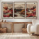 Modern Japanese Wall Art Canvas Print – Framed Abstract