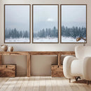 Winter Forest Wall Art Canvas Print – Framed Snowy Landscape by MyGreatCanvas | Canvas Wall Art Prints | Photo Prints & Wall Decor