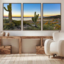 Saguaro Cactus Wall Art Canvas Print – Framed Desert Sunset by MyGreatCanvas | Canvas Wall Art Prints | Photo Prints & Wall Decor