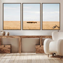 Bison Grassland Wall Art – Framed Minimal Nature Canvas by MyGreatCanvas | Canvas Wall Art Prints | Photo Prints & Wall Decor