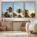 Palm Trees Wall Art Canvas Print – Framed Tropical Vibes