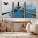 Tropical Palm Trees Wall Art Canvas Print – Framed