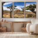 Joshua Tree Desert Wall Art Canvas Print – Framed