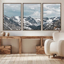 Snowy Peaks Wall Art Canvas Print – Alpine Wilderness