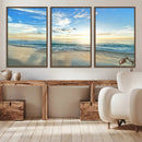 Minimalist Seaside Wall Art Canvas Print – Morning Glow
