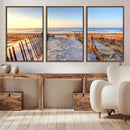 Ocean Sunset Wall Art Canvas Print – Nautical Beach