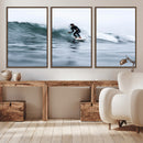 Surfer on Wave Wall Art Canvas Print – Framed Ocean by MyGreatCanvas | Canvas Wall Art Prints | Photo Prints & Wall Decor