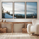 Snowy Mountains Wall Art Canvas Print – Framed Alpine by MyGreatCanvas | Canvas Wall Art Prints | Photo Prints & Wall Decor