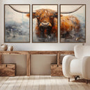 Scottish Highland Wall Art Canvas Print, Framed Longhorn Art by MyGreatCanvas | Canvas Wall Art Prints | Photo Prints & Wall Decor
