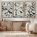Wild Horse Stampede Wall Art Canvas Print – Monochrome by MyGreatCanvas | Canvas Wall Art Prints | Photo Prints & Wall Decor
