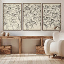 Wild Horse Stampede Wall Art Canvas Print – Monochrome by MyGreatCanvas | Canvas Wall Art Prints | Photo Prints & Wall Decor