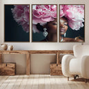 Black Beauty Petal Crown Wall Art Canvas Print – Floral by MyGreatCanvas | Canvas Wall Art Prints | Photo Prints & Wall Decor
