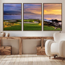 Pebble Beach Golf Wall Art Canvas Print – Iconic Coastal by MyGreatCanvas | Canvas Wall Art Prints | Photo Prints & Wall Decor