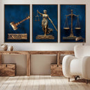 Lady Justice Wall Art Canvas Print – Elegant Gold Legal by MyGreatCanvas | Canvas Wall Art Prints | Photo Prints & Wall Decor