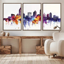 Atlanta Skyline Wall Art Canvas Print – Framed Colorful by MyGreatCanvas | Canvas Wall Art Prints | Photo Prints & Wall Decor