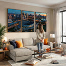 Chicago Bears Soldiers Field Wall Art Canvas Print – Framed