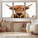 Scottish Highland Cow Canvas Print, Framed Highland Cow by MyGreatCanvas | Canvas Wall Art Prints | Photo Prints & Wall Decor