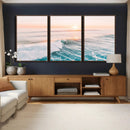 Sunset Surfing Wall Art Canvas Print, Ocean Wave Surfer with by MyGreatCanvas | Canvas Wall Art Prints | Photo Prints & Wall Decor
