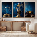Justice Scales Statue Wall Art, Lady Justice Canvas Print, by MyGreatCanvas | Canvas Wall Art Prints | Photo Prints & Wall Decor