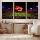 Jordan-Hare Football Stadium Wall Art Canvas Print, Football by MyGreatCanvas | Canvas Wall Art Prints | Photo Prints & Wall Decor