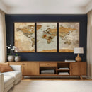 World Map Canvas Print – Detailed Map of the World Wall Art by MyGreatCanvas | Canvas Wall Art Prints | Photo Prints & Wall Decor