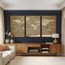 World Map Wall Art Canvas Print, Framed Map Art Picture by MyGreatCanvas | Canvas Wall Art Prints | Photo Prints & Wall Decor