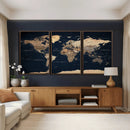 World Map Canvas Print – Detailed Map of the World Wall Art by MyGreatCanvas | Canvas Wall Art Prints | Photo Prints & Wall Decor