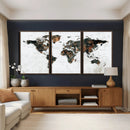 Large World Map Canvas Print – Framed Travel Map Wall Art