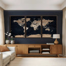 Grunge Wall Art World Map Canvas Print by MyGreatCanvas | Canvas Wall Art Prints | Photo Prints & Wall Decor