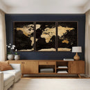 Extra Large World Map Canvas Print – Detailed Map Classic by MyGreatCanvas | Canvas Wall Art Prints | Photo Prints & Wall Decor