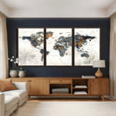 World Map Wall Art Canvas Print for Office Wall Decor by MyGreatCanvas | Canvas Wall Art Prints | Photo Prints & Wall Decor